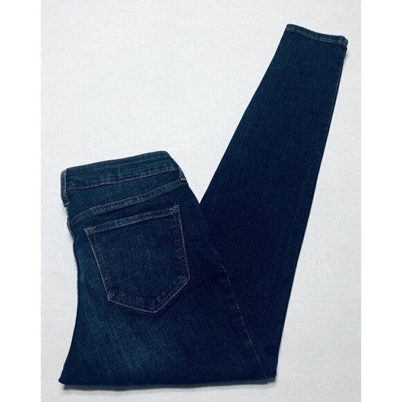 Old Navy Womens Size 4 Dark Wash Rockstar Mid Rise Skinny Jeans Stretch - Picture 4 of 8